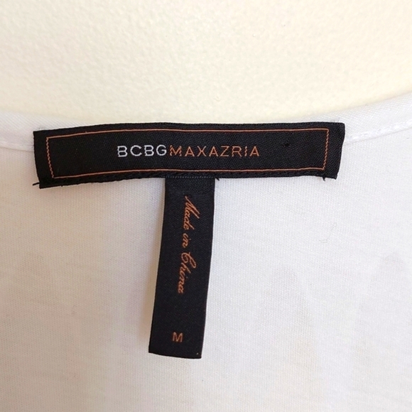 BCBGMAXAZRIA fringe white top - Picture 15 of 15